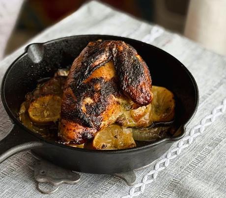 Cast Iron Roast Chicken Quarter