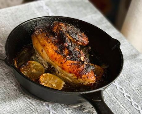Cast Iron Roast Chicken Quarter
