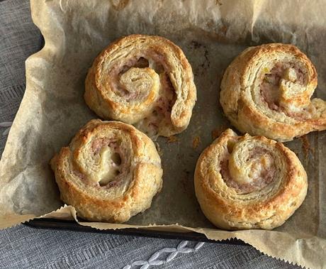 Ham Filled Buttermilk Biscuit Swirls