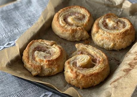 Ham Filled Buttermilk Biscuit Swirls