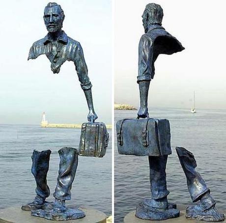 Ten Paths to Inner Peace When Life Feels Empty ‘Les Voyageurs’ sculpture by Bruno Catalano