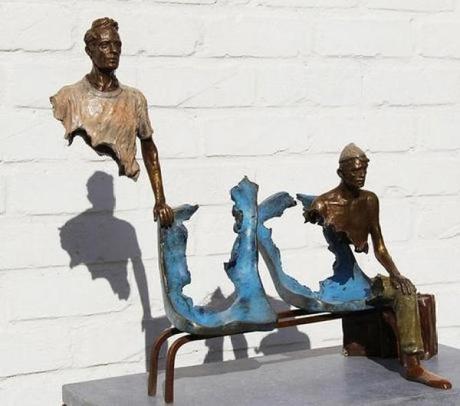 Ten Paths to Inner Peace When Life Feels Empty ‘Les Voyageurs’ sculpture by Bruno Catalano
