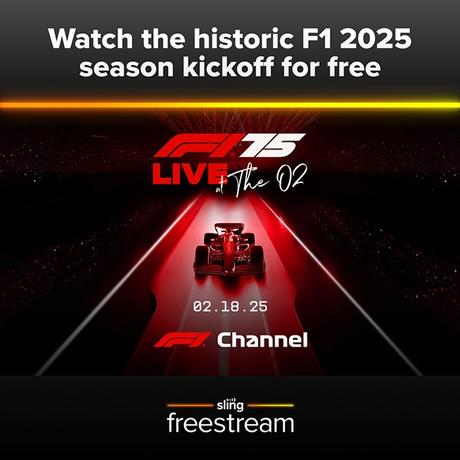 Free Streaming from Sling Freestream for F1 2025 season kickoff! Free Streaming from Sling Freestream for F1 2025 season kickoff!
