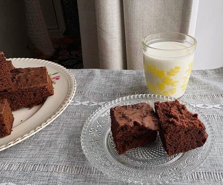 Old School Chocolate Tray Bake Cake