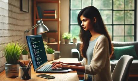 Coding girl