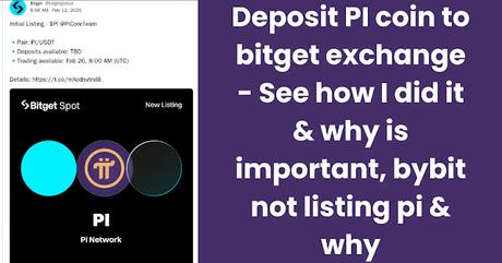Depositing PI Coin to Bitget Exchange Depositing PI Coin to Bitget Exchange