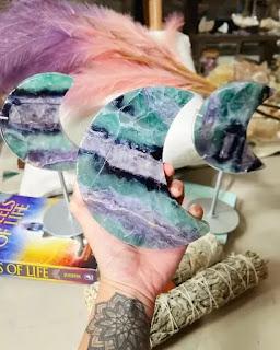 Crafting Harmony: The Allure of Rainbow Fluorite Moon Freeform Crafting Harmony: The Allure of Rainbow Fluorite Moon Freeform