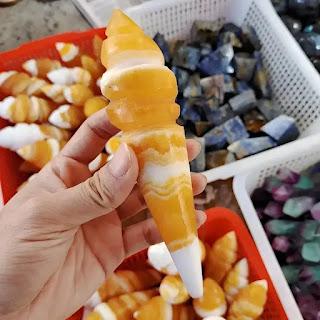 Crafting Sweet Art: The Marvel of Yellow Calcite Ice Cream Sculptures Crafting Sweet Art: The Marvel of Yellow Calcite Ice Cream Sculptures