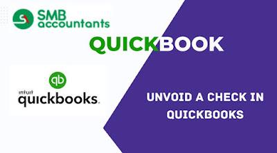 Unvoid a Check in QuickBooks Unvoid a Check in QuickBooks