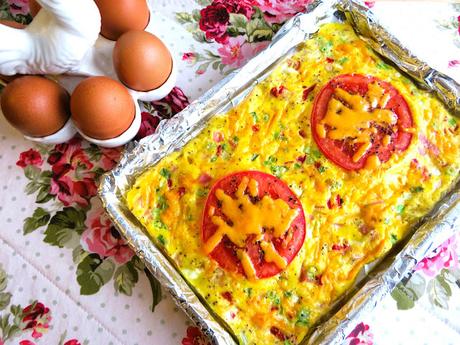 Sheet Pan Omelet for two