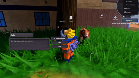 Talking to Koba for the Mount in NInja Time