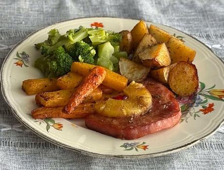 Sheet Pan Ham Steak Dinner Sheet Pan Ham Steak Dinner