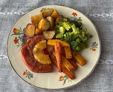 Sheet Pan Ham Steak Dinner Sheet Pan Ham Steak Dinner