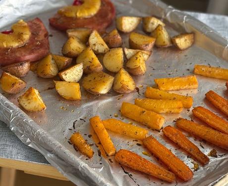 Sheet Pan Ham Steak Dinner Sheet Pan Ham Steak Dinner