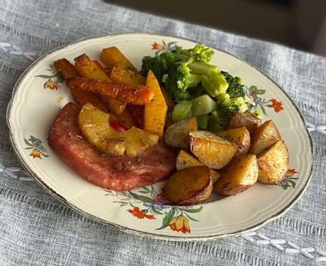 Sheet Pan Ham Steak Dinner Sheet Pan Ham Steak Dinner