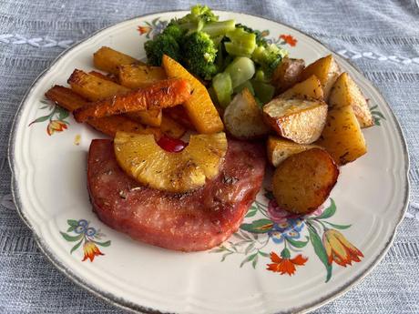 Sheet Pan Ham Steak Dinner Sheet Pan Ham Steak Dinner