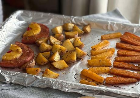 Sheet Pan Ham Steak Dinner Sheet Pan Ham Steak Dinner