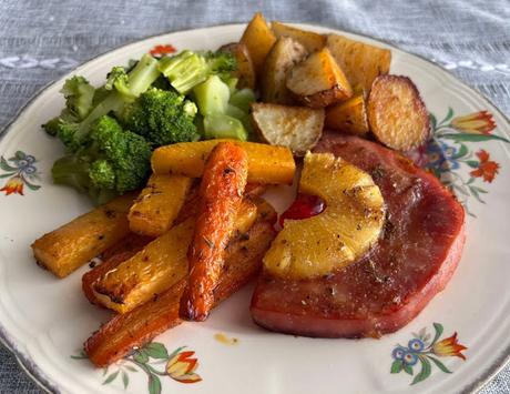 Sheet Pan Ham Steak Dinner Sheet Pan Ham Steak Dinner