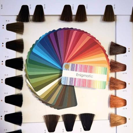 Enigmatic is deep and smoky and warm and works with the warm hair colours