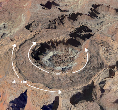 Upheaval Dome, the most peculiar structural feature in southeast Utah