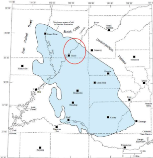 Upheaval Dome, the most peculiar structural feature in southeast Utah