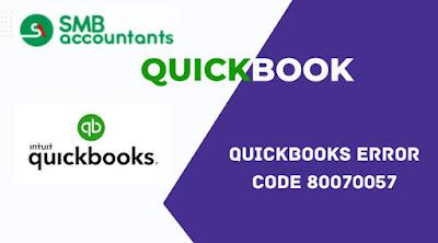 QuickBooks Error 80070057