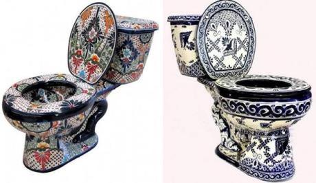 Sit in Style: Ten of The Most Unusual Toilets in the World Hand Painted Talavera Toilet