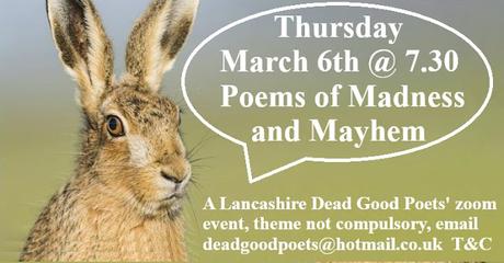 Lancashire Dead Good Poets' March Open Mic Night