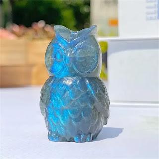Labradorite Owl Carving Labradorite Owl Carving