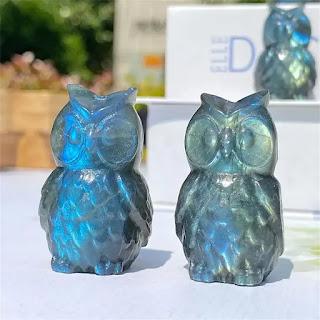 Labradorite Owl Carving Labradorite Owl Carving
