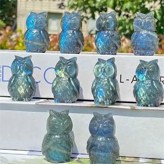 Labradorite Owl Carving Labradorite Owl Carving