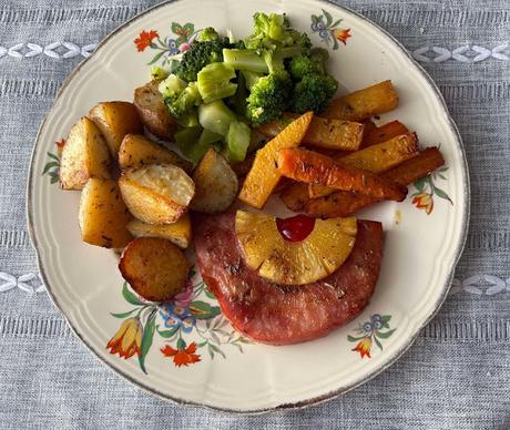 Sheet Pan Ham Steak Dinner Sheet Pan Ham Steak Dinner