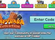 Capybara Evolution Codes Roblox (March 2025)