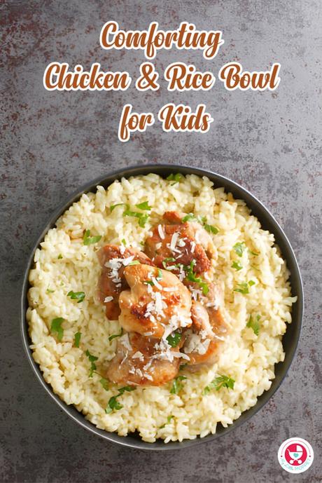 A warm and nourishing meal, this Chicken & Rice Bowl is perfect for kids! Made with tender chicken, rice, and spices, it’s delicious with nutrients. 