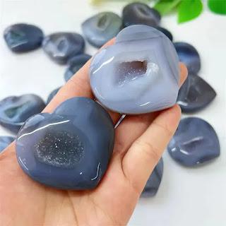 Druzy Agate Hearts