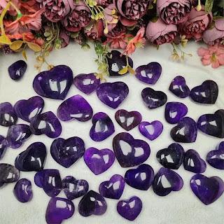 Amethyst Heart Carving Crafts Amethyst Heart Carving Crafts