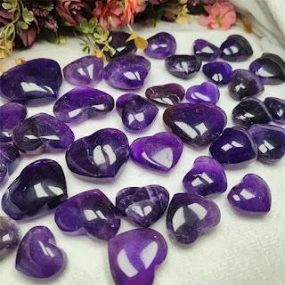 Amethyst Heart Carving Crafts Amethyst Heart Carving Crafts
