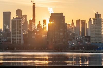 On the water, in the morning