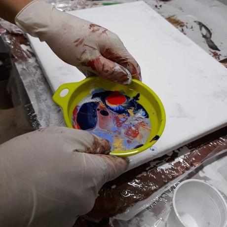 Essential acrylic pouring techniques to try Acrylic pouring, the funnel technique