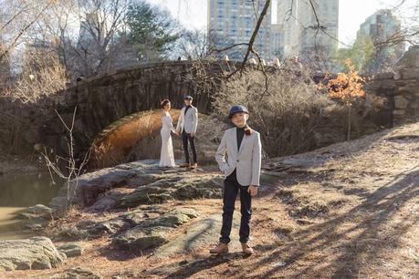 Toni and Mike’s December Elopement overlooking Gapstow Bridge