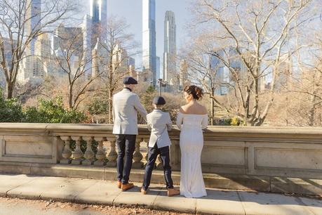 Toni and Mike’s December Elopement overlooking Gapstow Bridge