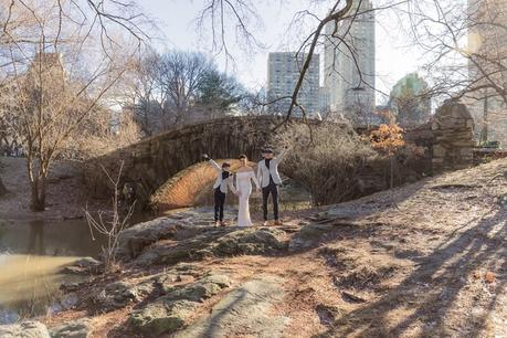 Toni and Mike’s December Elopement overlooking Gapstow Bridge