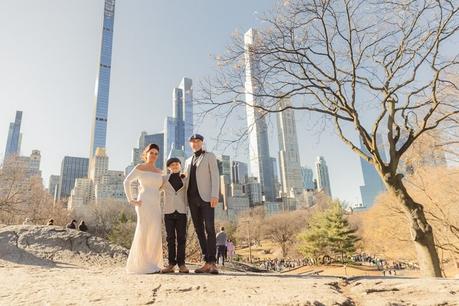 Toni and Mike’s December Elopement overlooking Gapstow Bridge