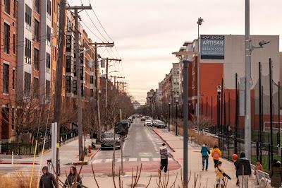 Side streets in Hoboken in late winter
