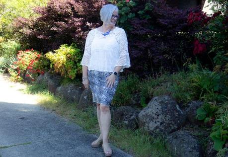 keep your outfits modern - use print and texture for interest