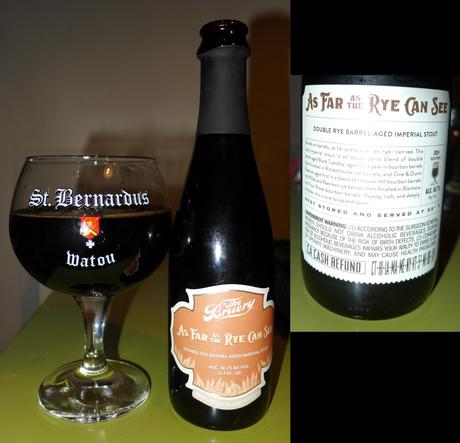 Tasting Notes: The Bruery: As Far As The Rye Can See Tasting Notes: The Bruery: As Far As The Rye Can See
