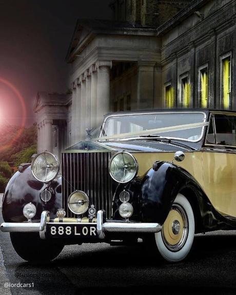 wedding car hire london premium black beige wedding retro car lordcars1