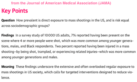 About 7% Of Americans Have Been On Scene At A Mass Shooting