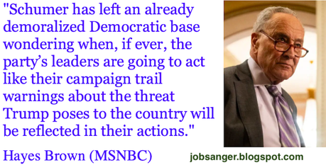 Schumer Demoralizes Democrats But Makes Trump Very Happy