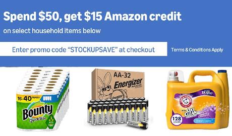 Spend $50, Get $15 Amazon Credit! Spend $50, Get $15 Amazon Credit!